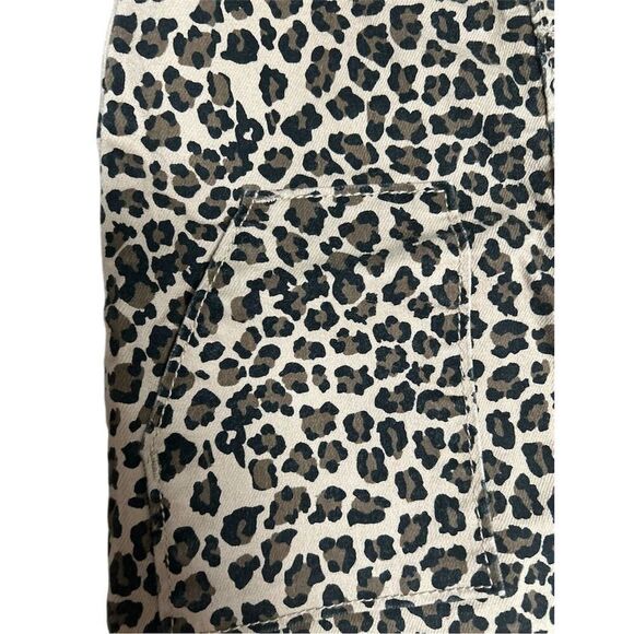 Wonder Nation Girls 4T Leopard Print Overall Skirt with Pockets - Picture 3 of 7